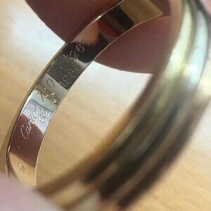 Vendôme Louis Cartier Wedding Band- Tri-Color band
